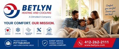 Betlyn Heating and Cooling is a Sponsor for the Moon Area Instrumental Music Program